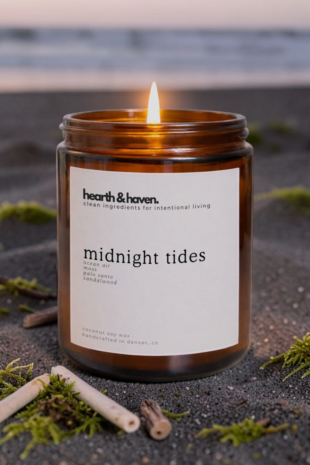 Midnight Tides Coconut Soy Candle